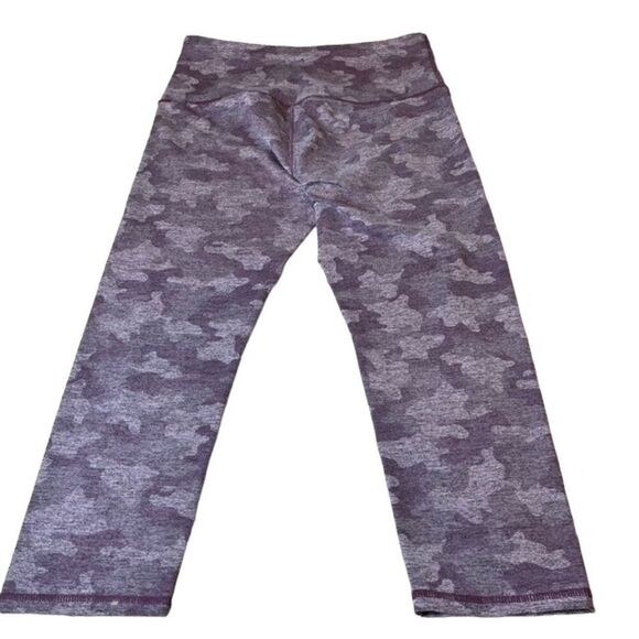 Kyodan Leggings Cropped Purple Camo Print Size Medium - Picture 5 of 9
